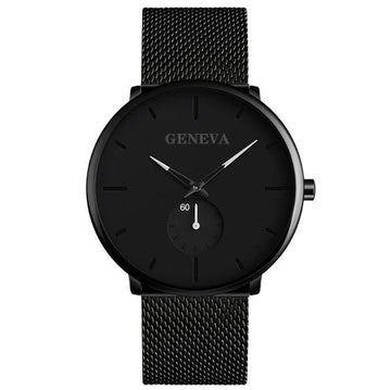 Fashion Casual Geneva Men's Quartz Stainless Steel Watch ( UAE Delivery Time: 1-3 Days )