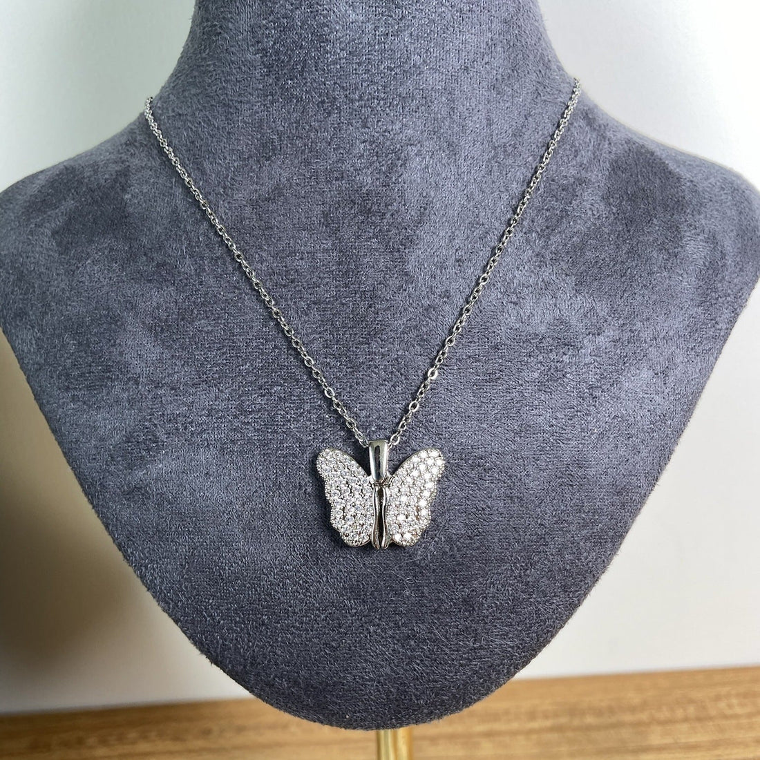 Butterfly Pendant Necklace for Women - Titanium Steel Clavicle Chain ( UAE Delivery Time: 1-3 Days )
