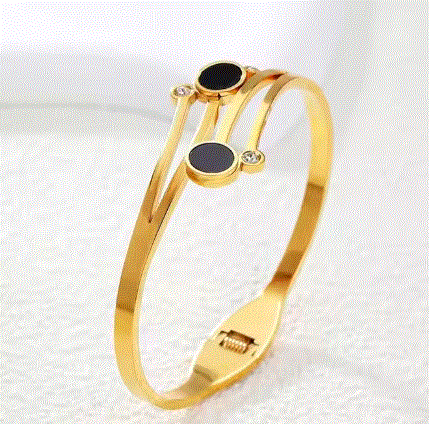 Zircon Cuff Bangle  ( UAE Delivery Time: 1-3 Days )