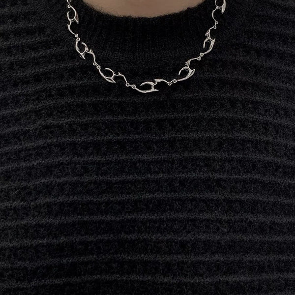 New Irregular Shaped Metal Necklace ( UAE Delivery Time: 1-3 Days )